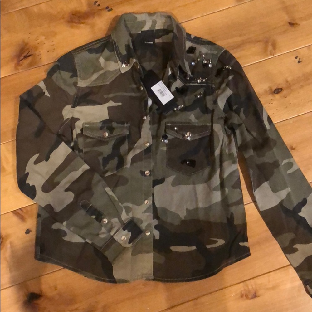 Camo jean jacket
